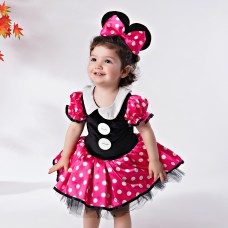 Minnie Mouse Kız Çocuk Kostümü