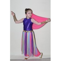Anadolu Ateşi Kız Çocuk Kostümü (Renkli)